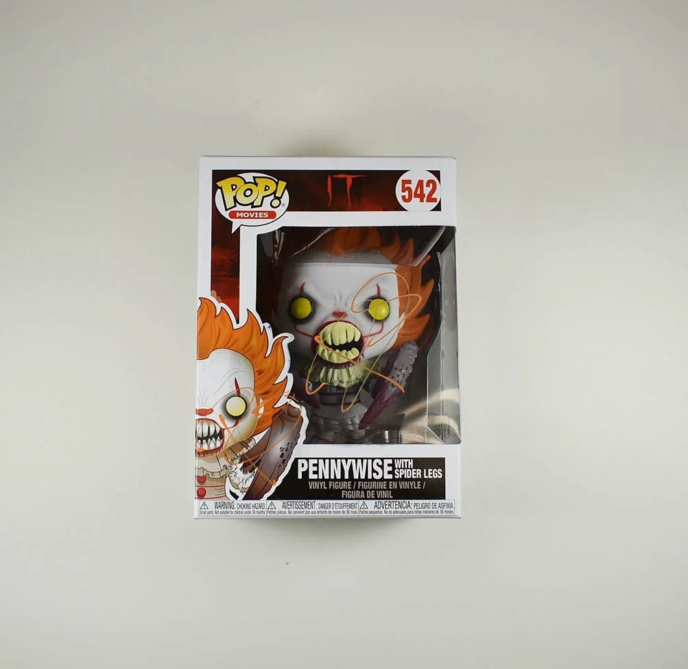 bill skarsgard — Bill Skarsgard IT Pennywise 542 Autographed Signed Funko Pop BAS Beckett COA