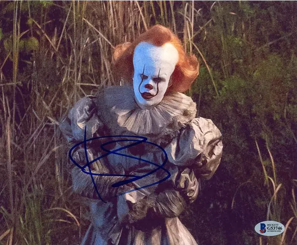 Bill Skarsgard — Bill Skarsgard IT Pennywise Autographed Signed 8x10 Photo Authentic BAS COA