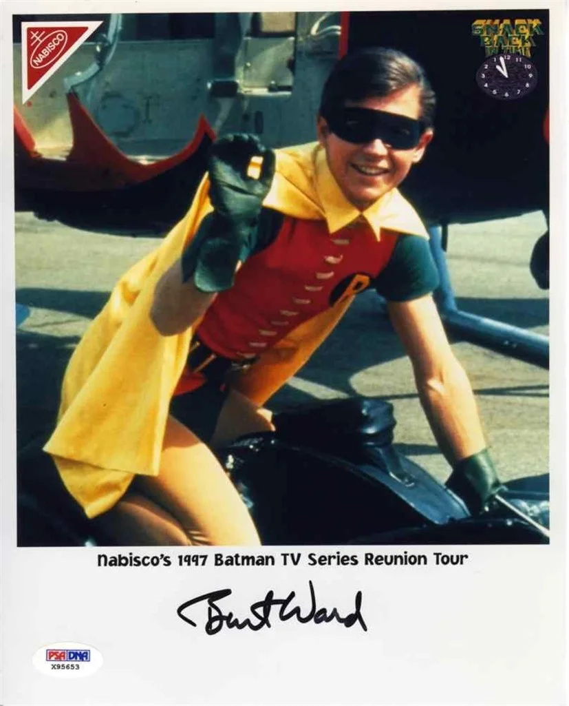 Adam West, Burt Ward — Batman Adam West and Burt Ward Nabisco Autographed Signed 8x10 Photo PSA/DNA COA, изображение 3