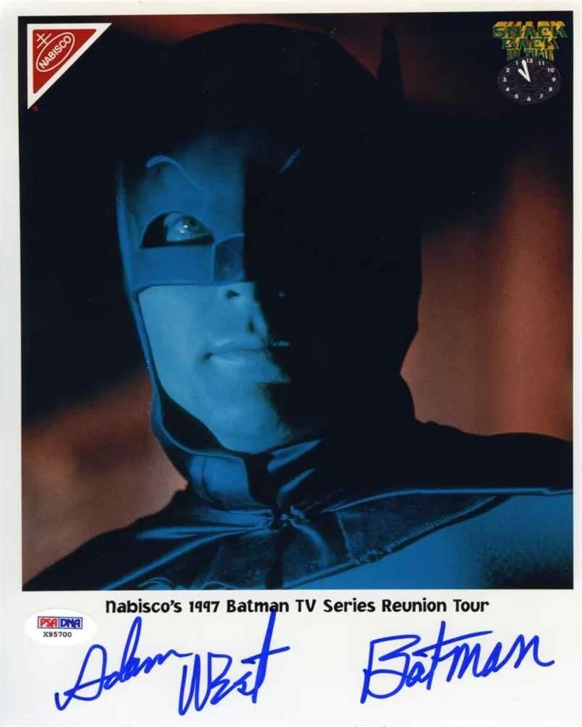 Adam West, Burt Ward — Batman Adam West and Burt Ward Nabisco Autographed Signed 8x10 Photo PSA/DNA COA, image 2