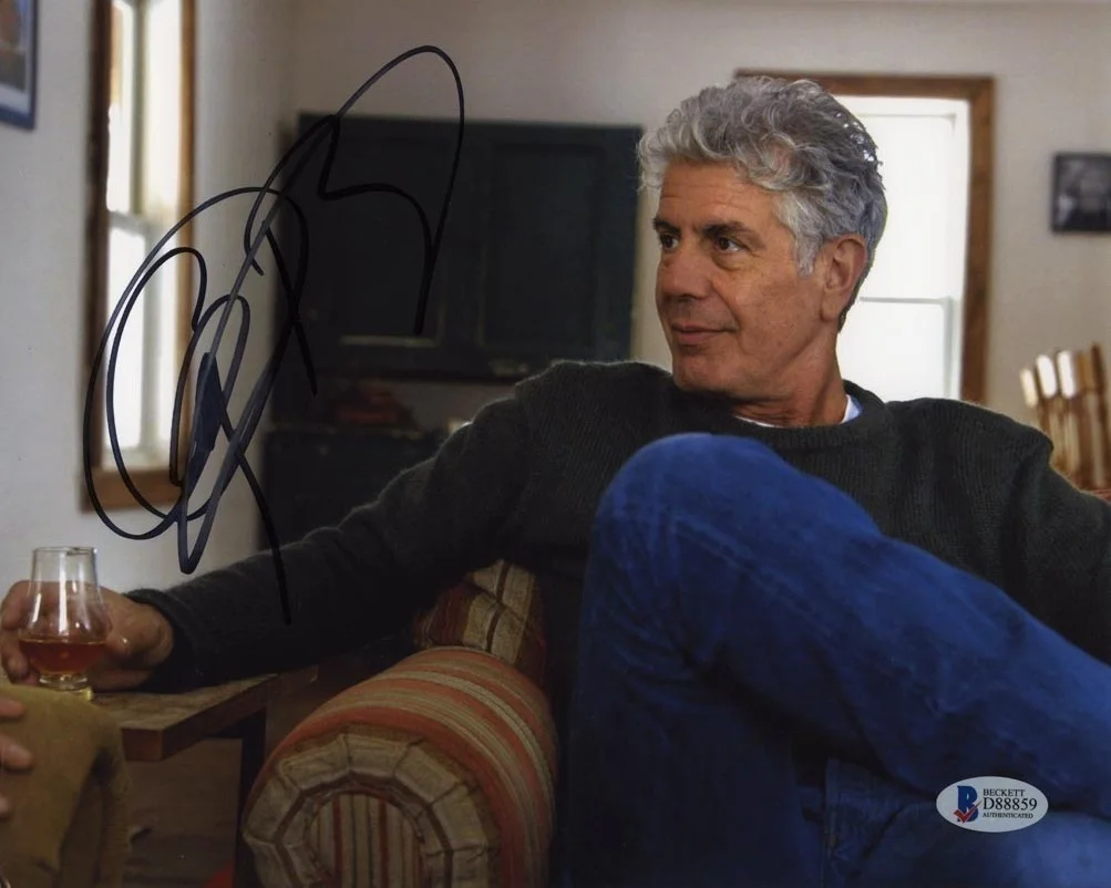 Anthony Bourdain — Anthony Bourdain Parts Unknown Autographed Signed 8x10 Photo Beckett BAS COA