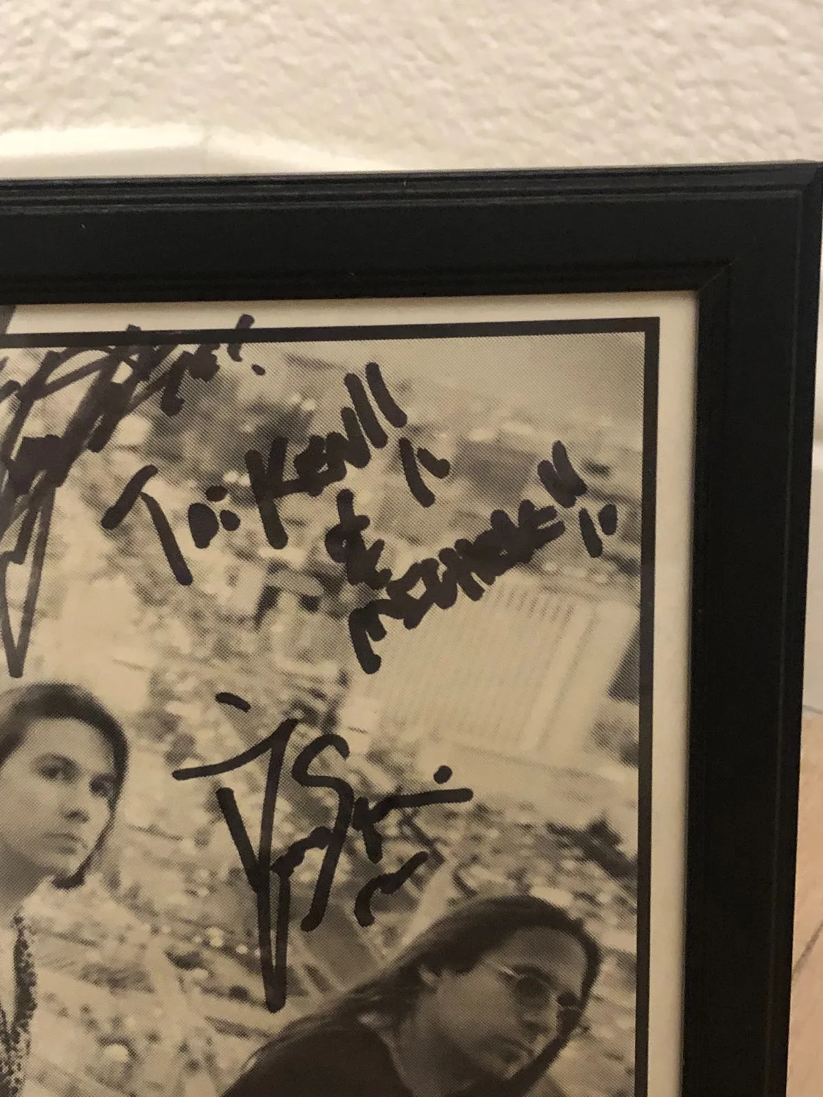 Framed Signed Slaughter Personalized Autographed Photo & Ticket All 4 Originals, image 2