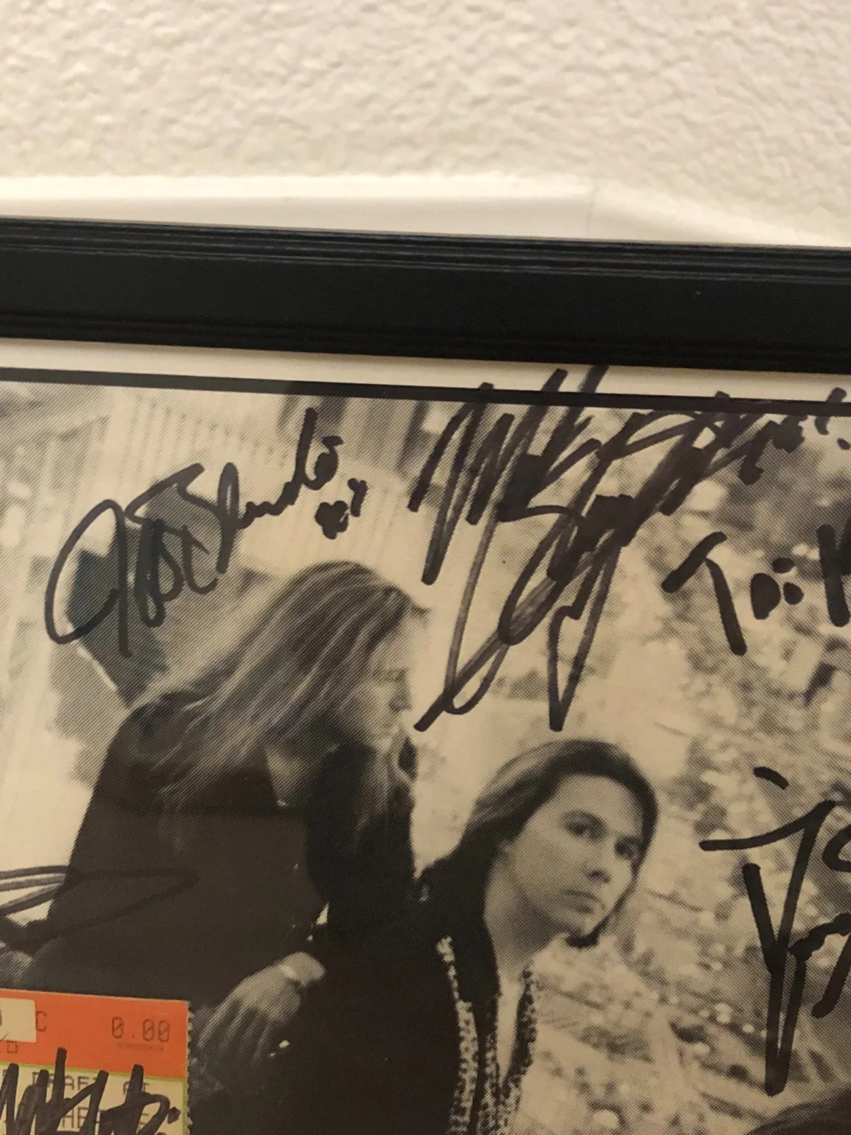 Framed Signed Slaughter Personalized Autographed Photo & Ticket All 4 Originals, image 3