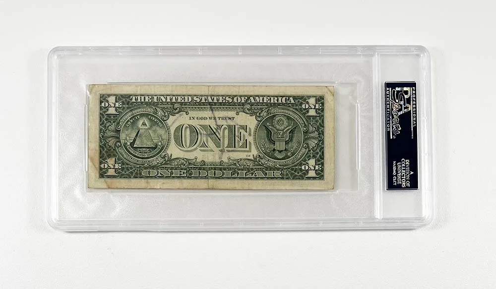 angelina jolie — Angelina Jolie Autographed Signed Dollar Bill Certified Authentic PSA/DNA COA, изображение 2