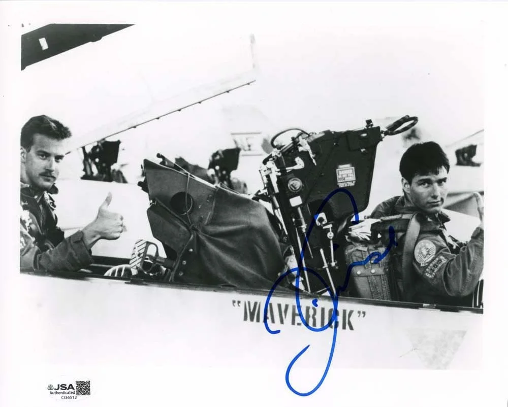 A Star — Tom Cruise Top Gun 8X10 Photo Hand Signed Autographed JSA