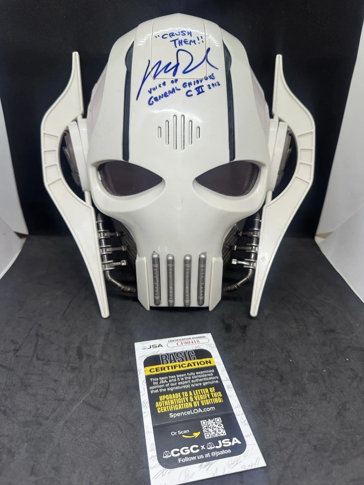 Matthew Wood — Star Wars General Grievous 2011 Mask Signed Matthew Wood JSA Autograph RARE 🔥, изображение 3