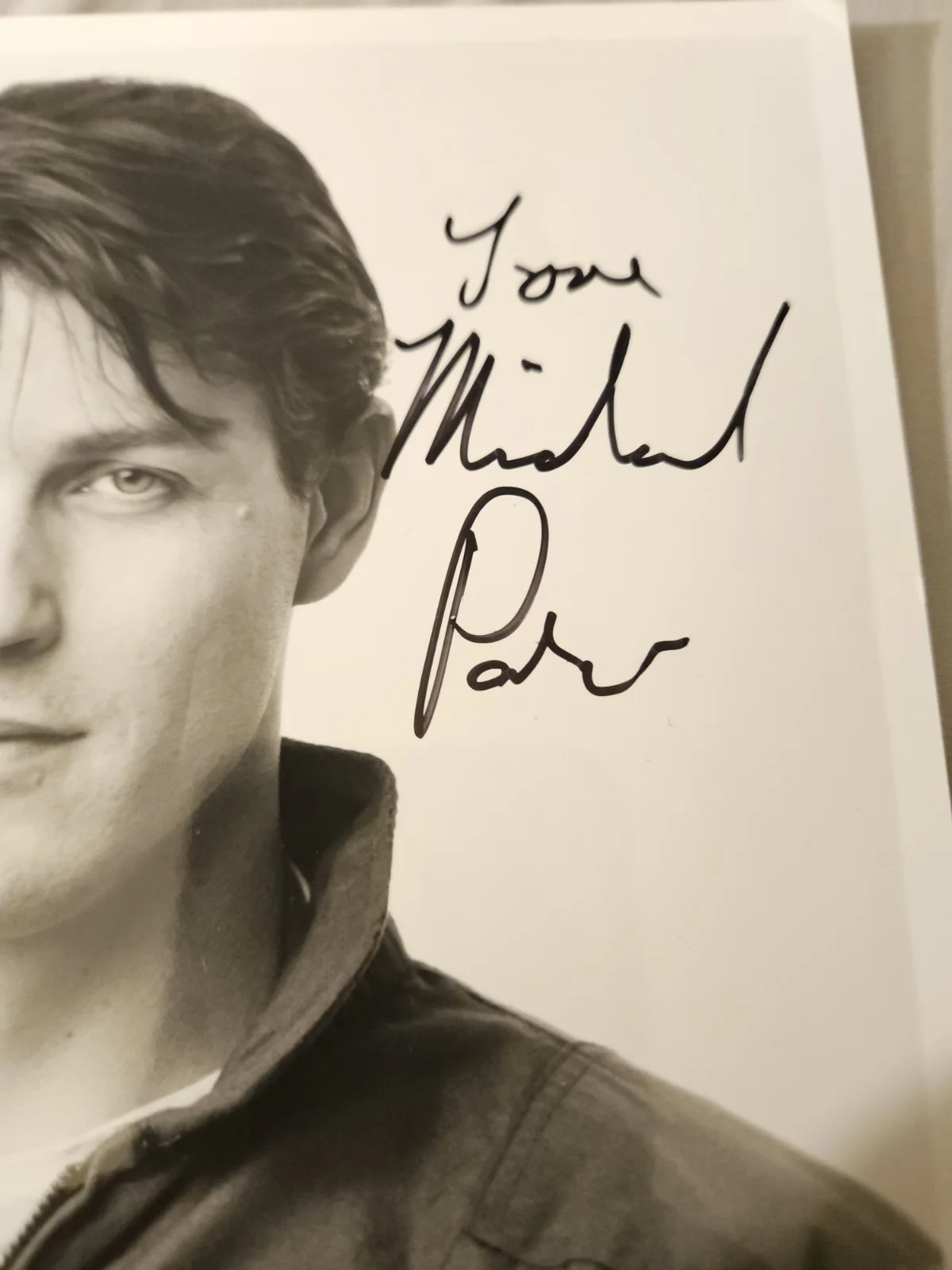 Michael Pare Hand Signed 8x10 Photo Eddie & The Cruisers, image 2