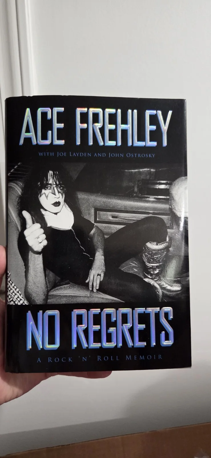 Ace Frehley Signed Kiss Autograph COA No Regrets, image 2
