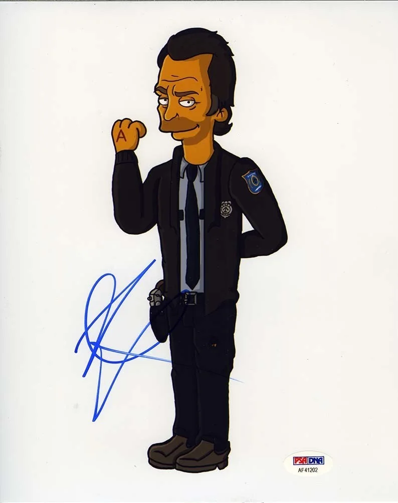 andrew lincoln — Andrew Lincoln 'Simpsons' Walking Dead Autographed Signed 8x10 Photo PSA/DNA COA