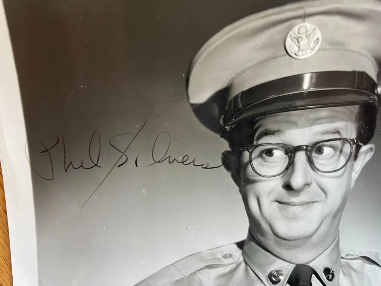 SIGNED 7X9 PHOTO PHIL SILVERS SGT. BILKO, image 2