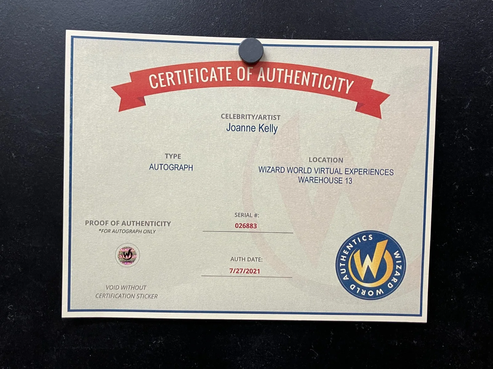 Joanne Kelly — Joanne Kelly "MYKA" Autographed Large Size 36 x 24 WAREHOUSE 13 Photo with COA, изображение 5