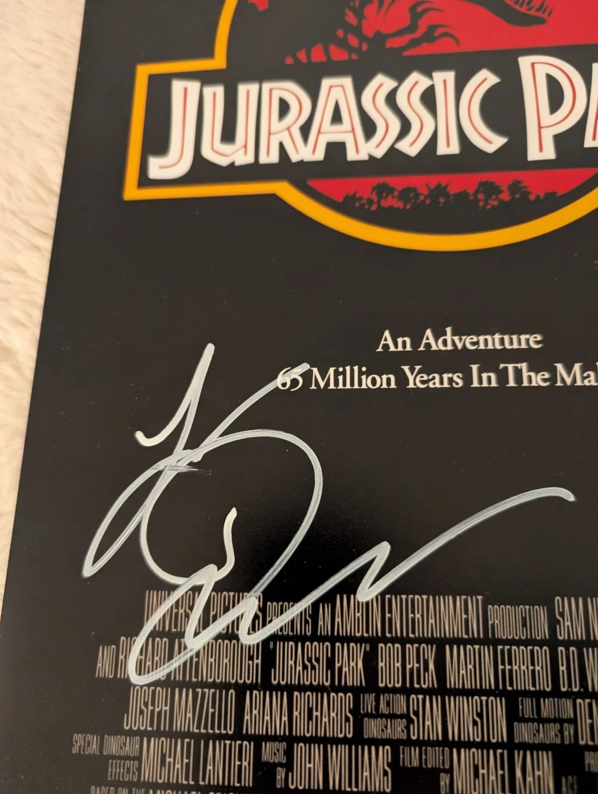 Laura Dern Signed 15x10 Jurassic Park Poster Print Exact PROOF, изображение 3