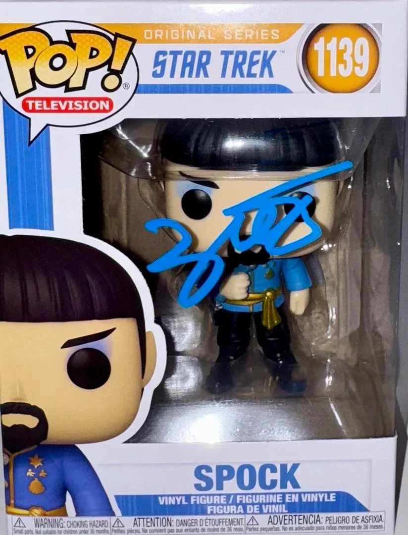 Zachary Quinto Signed Funko Pop #1139 "Spock" (Star Treck) - Beckett COA #01, image 2