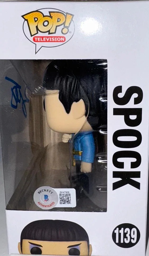 Zachary Quinto Signed Funko Pop #1139 "Spock" (Star Treck) - Beckett COA #01, image 4