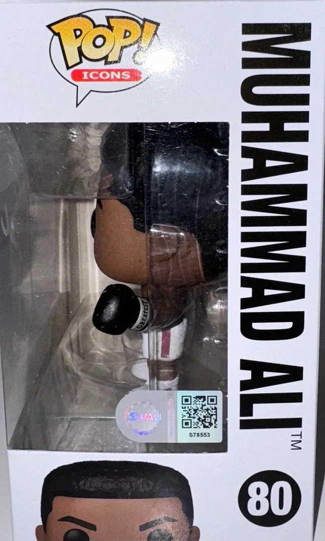 Will Smith Signed Funko Pop #80 (Muhammad Ali) White Ink - SWAU, image 3