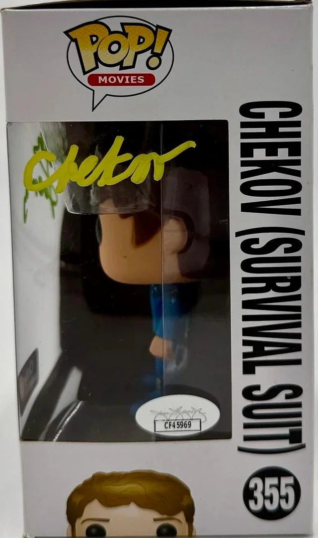 Walter Koenig signed "Chekov" Funko #355 w/character name - JSA COA, image 3