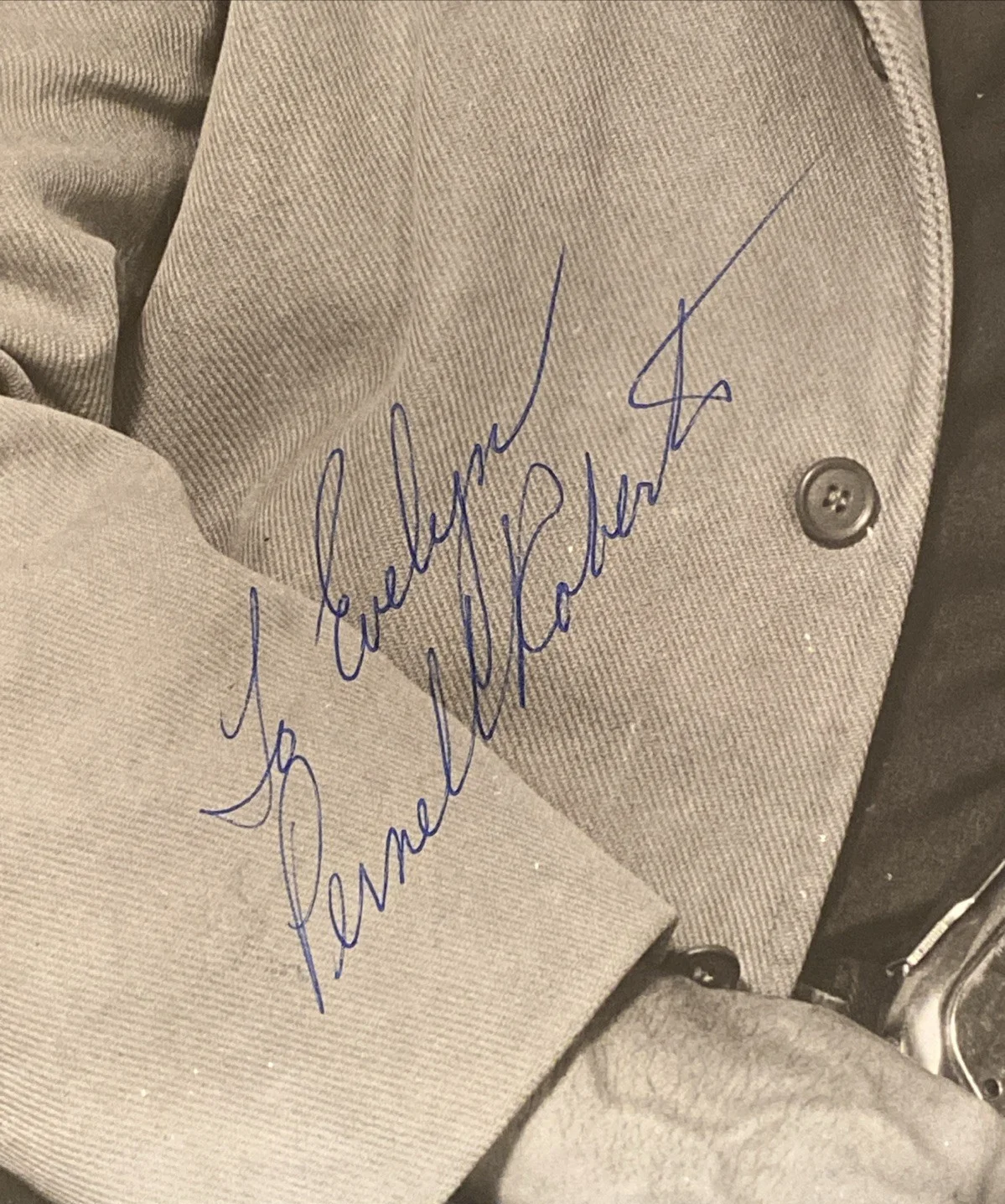 Pernell Roberts — Pernell Roberts Bonanza Vintage B&W Autographed COA RARE SIGNED, изображение 3