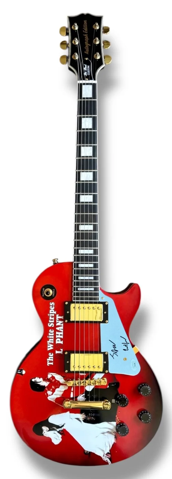 Jack White Signed Guitar Custom Graphics JSA COA The White Stripes Elephant, image 2