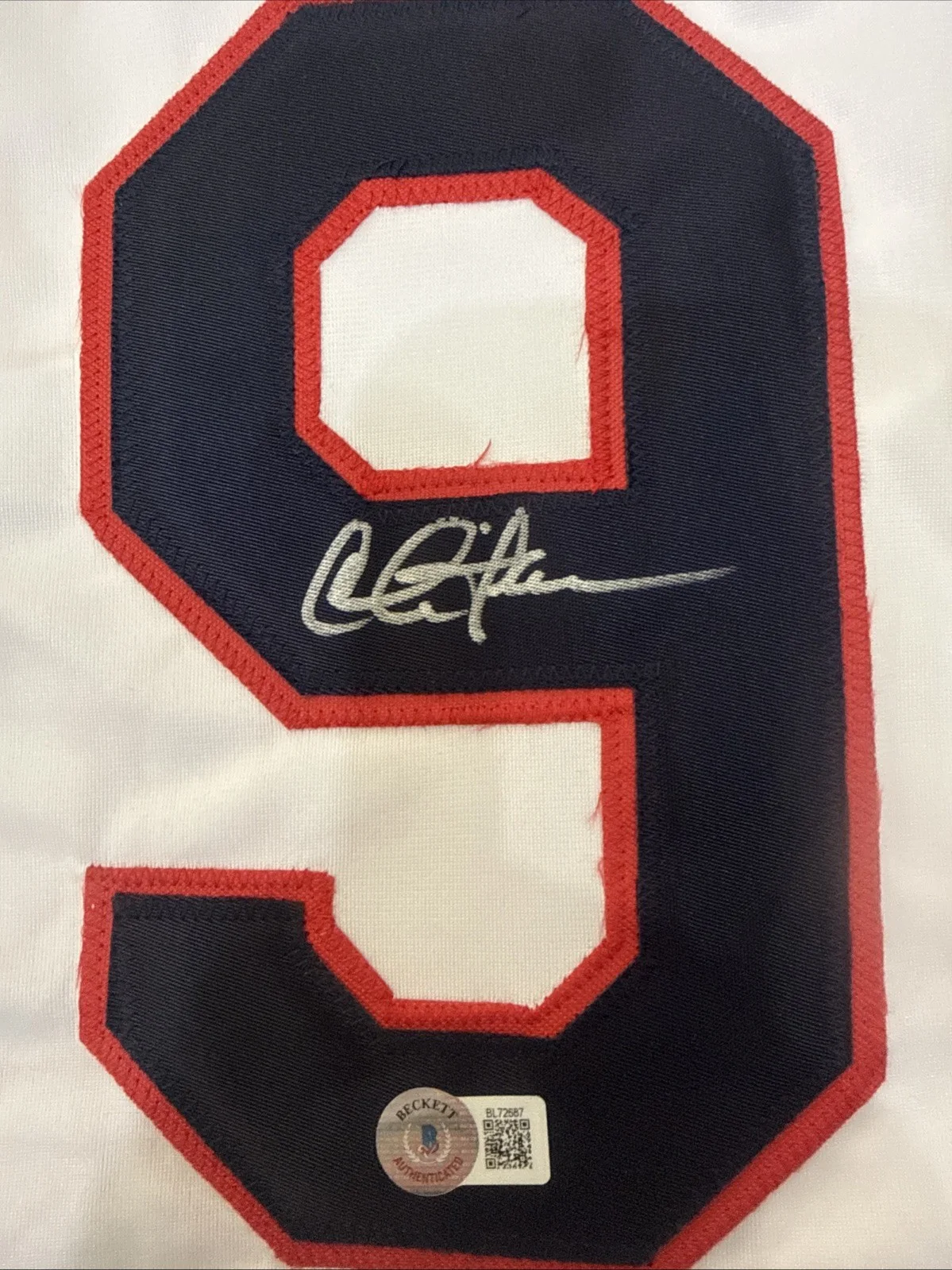 Charlie Sheen Signed Custom Stitched Wild Thing Jersey Beckett Authentic, image 2