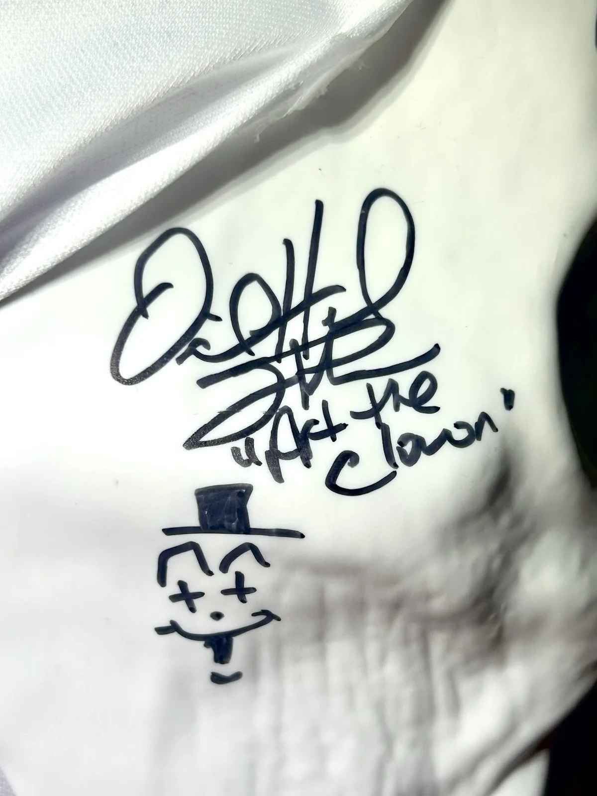 David Howard Thornton — David Howard Thornton Signed Terrifier Deluxe Injection Mask Art the Clown JSA, изображение 3