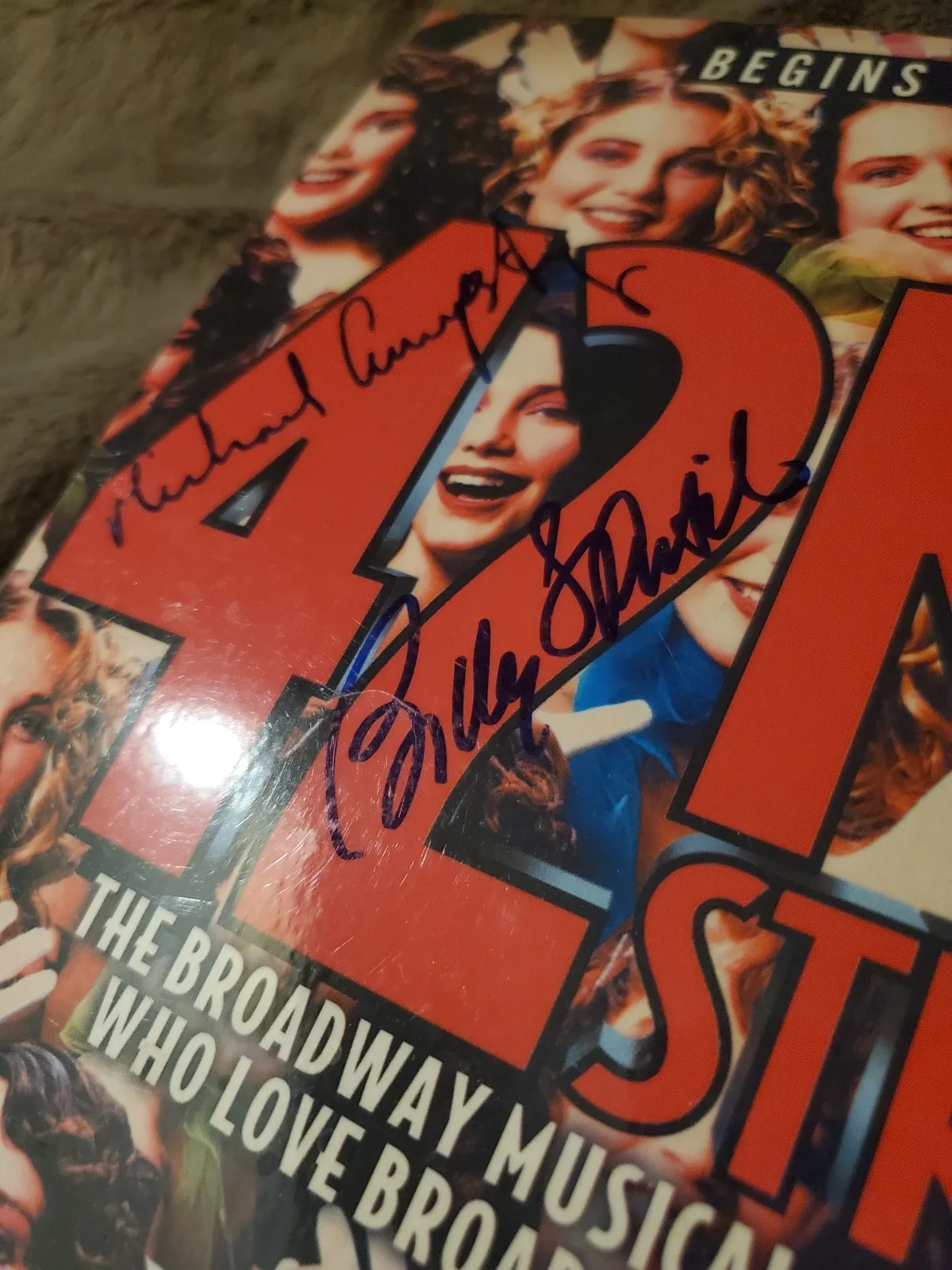 42nd Street Broadway Musical Play Signed Autographed Advertisement Poster, изображение 3