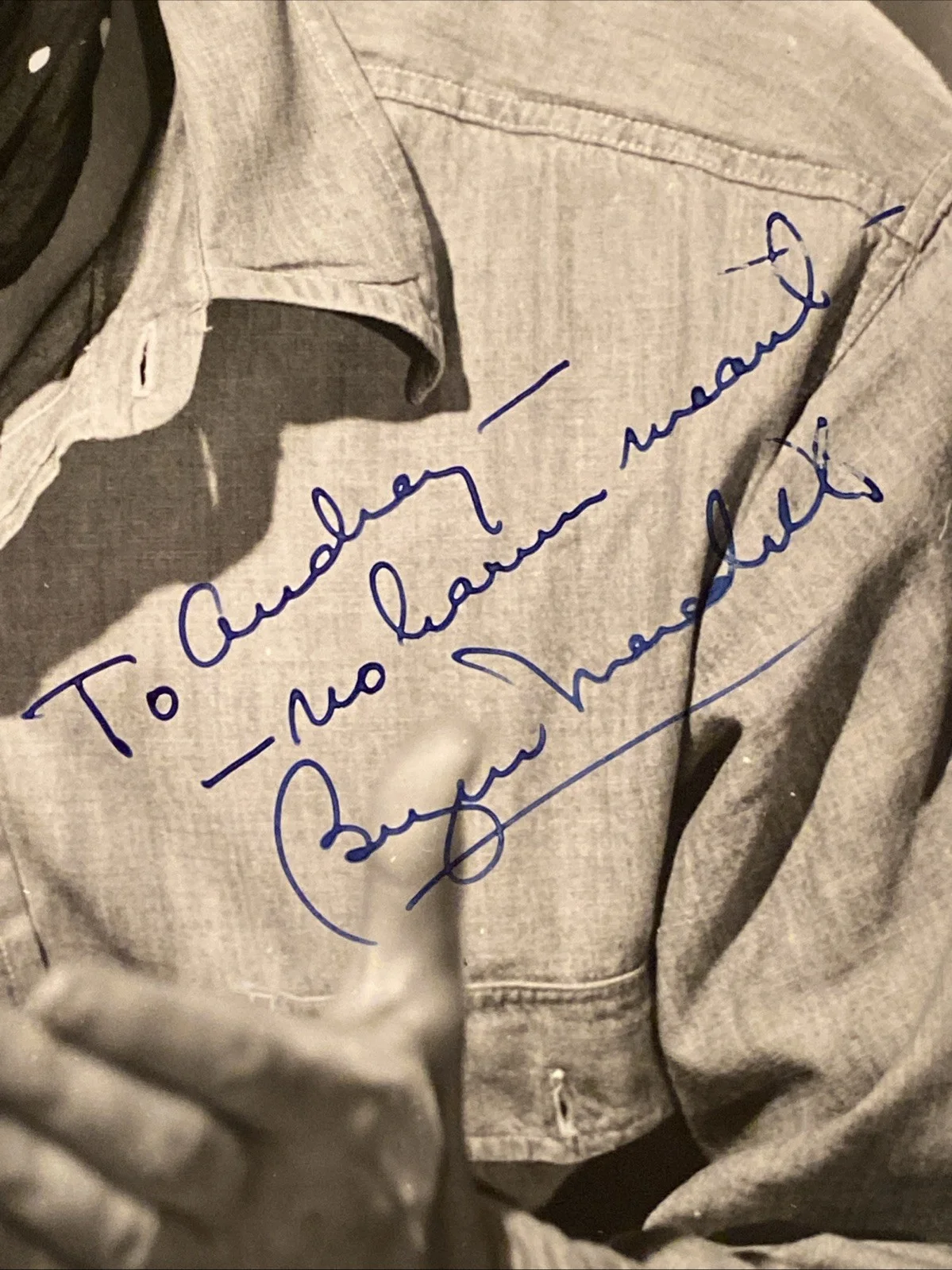 Burgess Meredith — Burgess Meredith Autographed B&W Photo Of Mice and Men COA SIGNED The Penguin, изображение 4