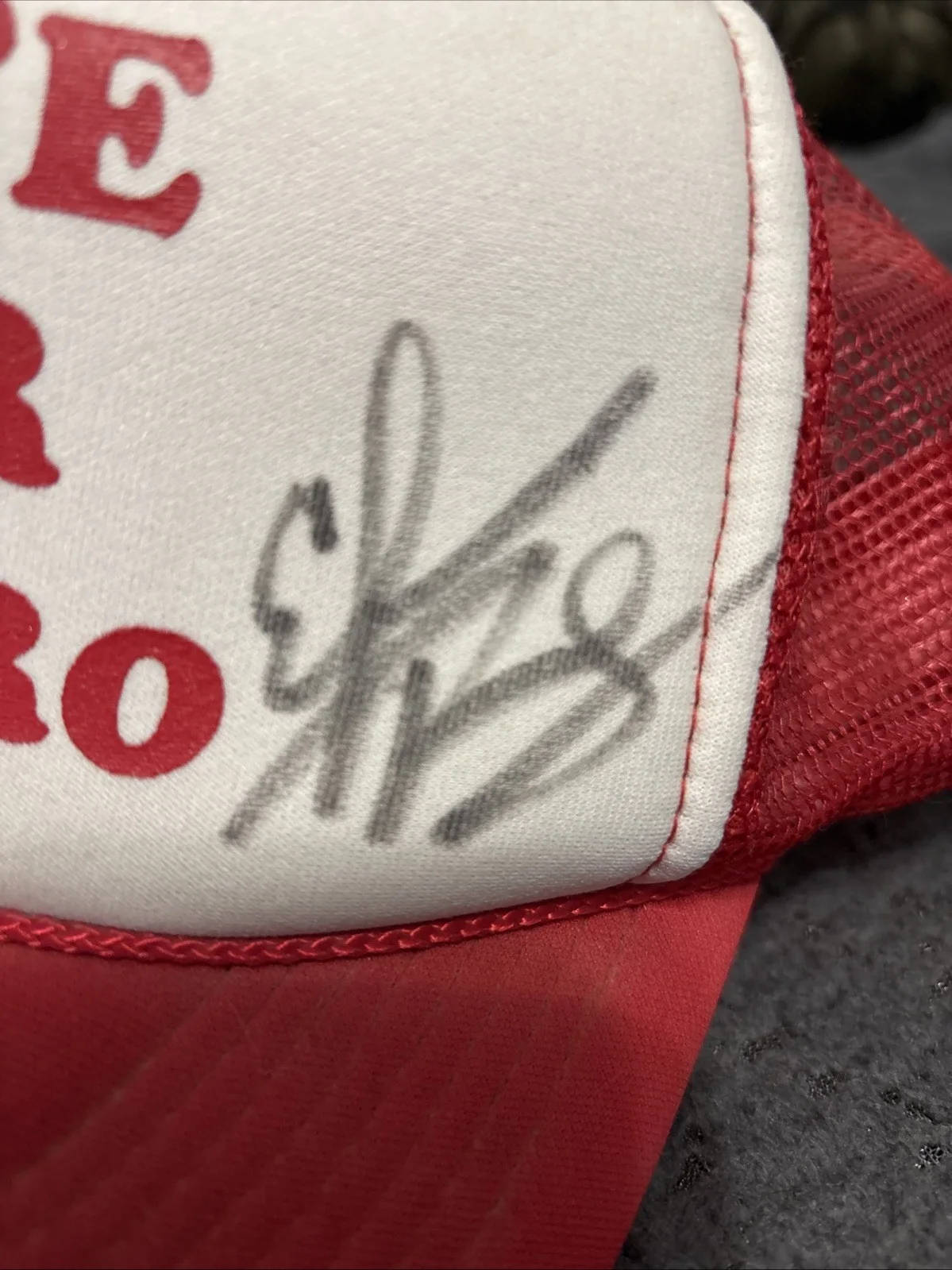 Vote For Pedro SnapBack Hat Signed By Efren Ramirez (Pedro). Written To Kelley, image 5