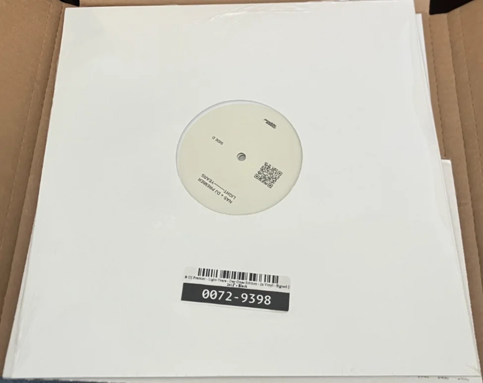 *SIGNED* NAS & DJ PREMIER Light-Years DAY ONES EDITION YELLOW 2x LP Vinyl, image 2