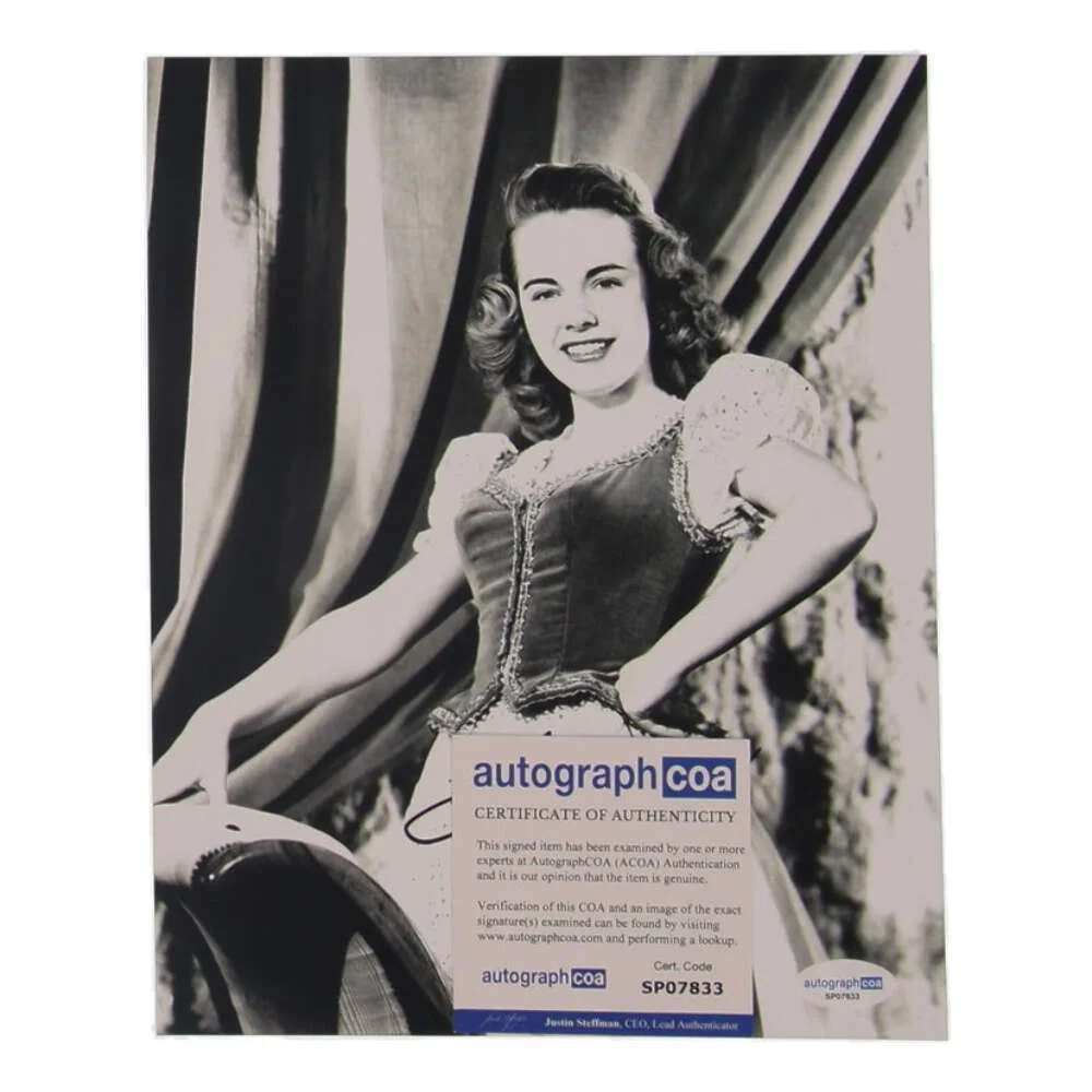 Terry Moore — Terry Moore Signed 8x10 Photo (ACOA), image 2