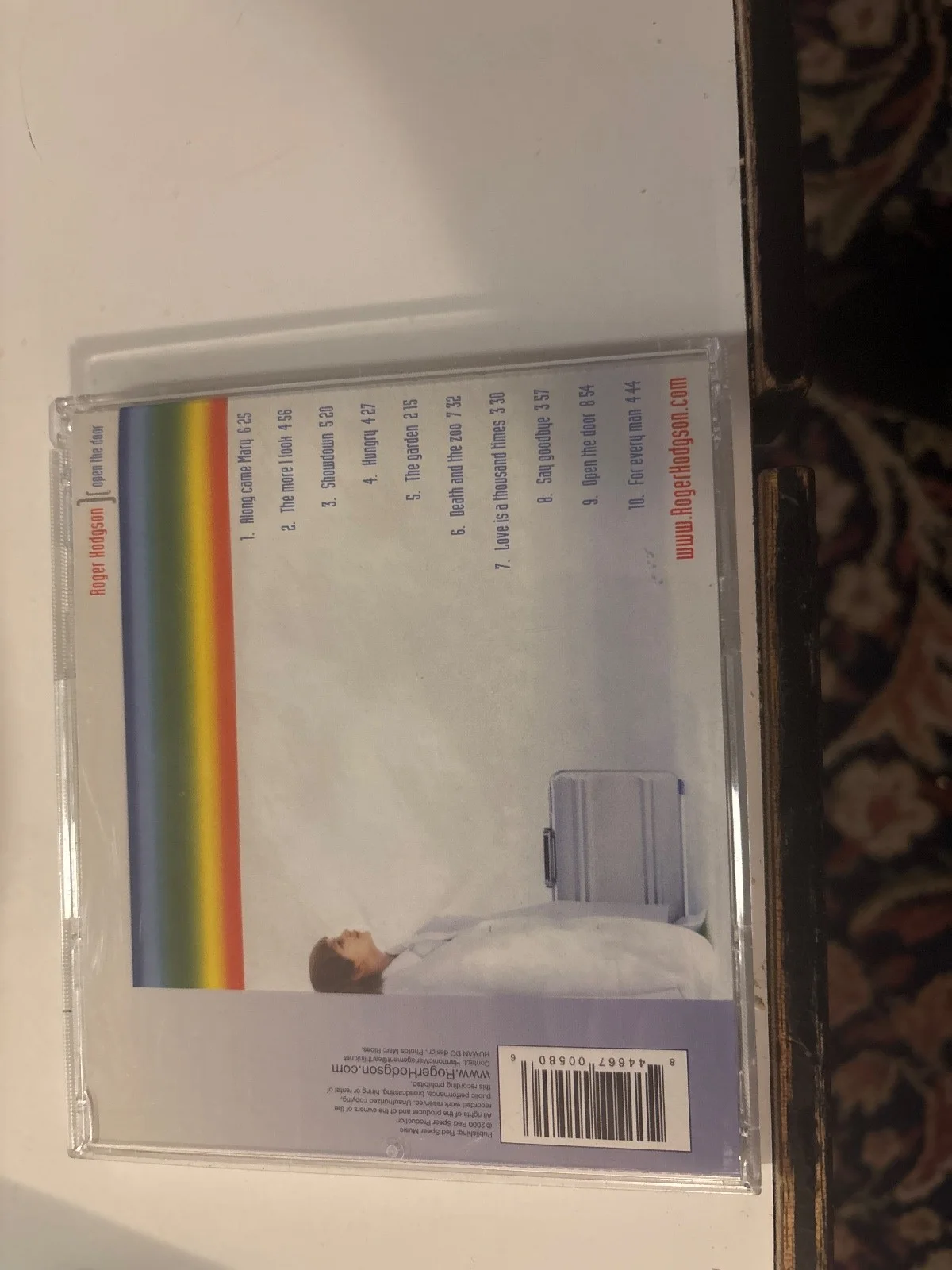 roger hodgson open the door cd autographed by him, image 2