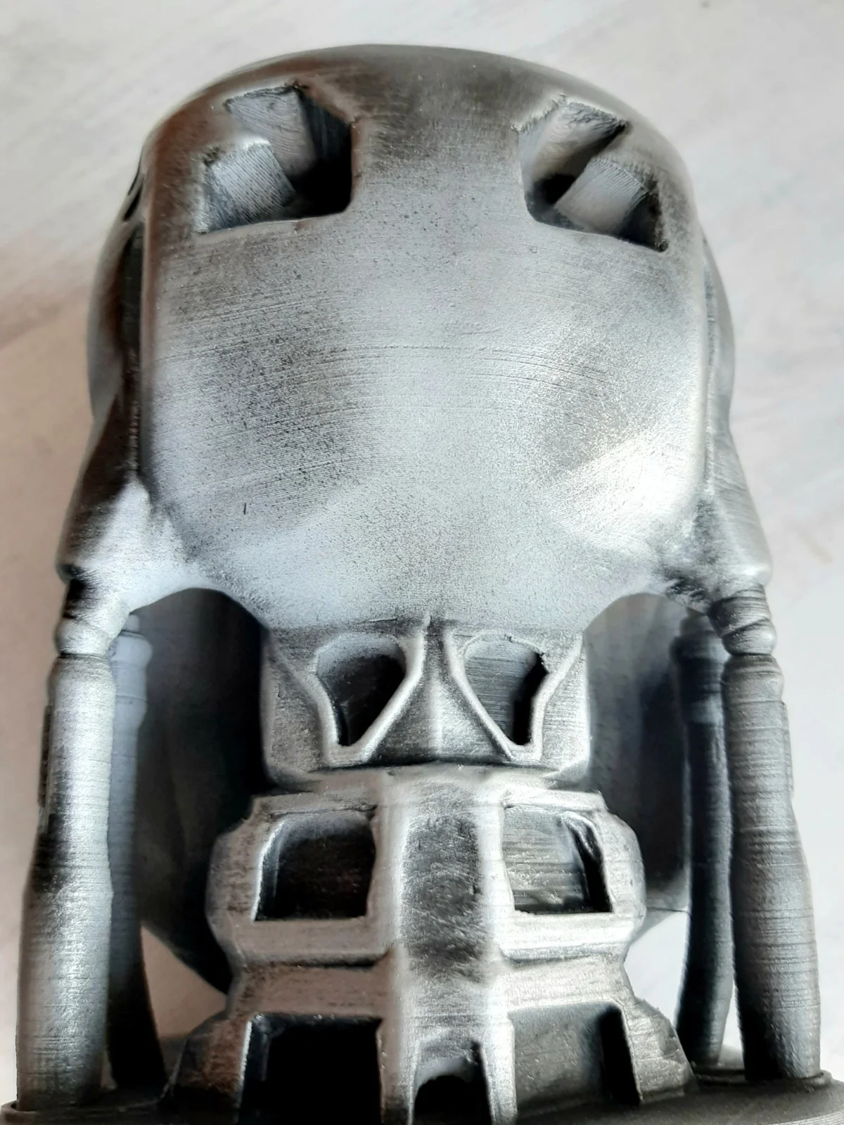 Terminator Head Skull statue sturdy Pla Painted weathered T800 20cm tall Decor, image 3