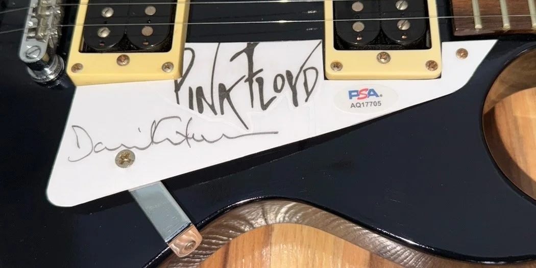 David Gilmour Signed Pink Floyd "Dark Side Of The Moon" Epiphone Guitar PSA/DNA, изображение 4