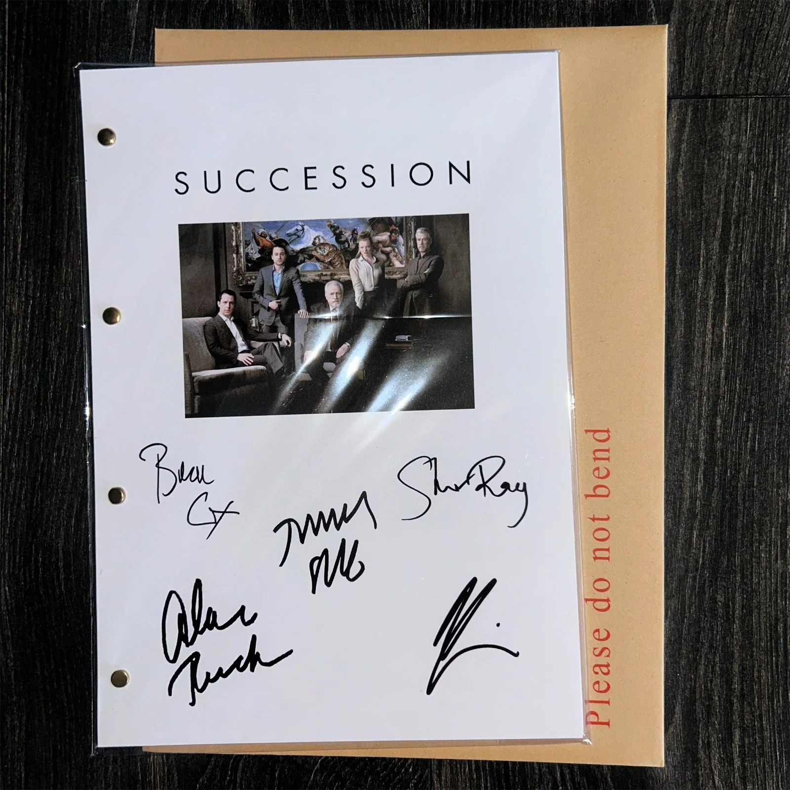 Succession /Episode 1 / Transcript / Script / Screenplay / Autographed, image 2