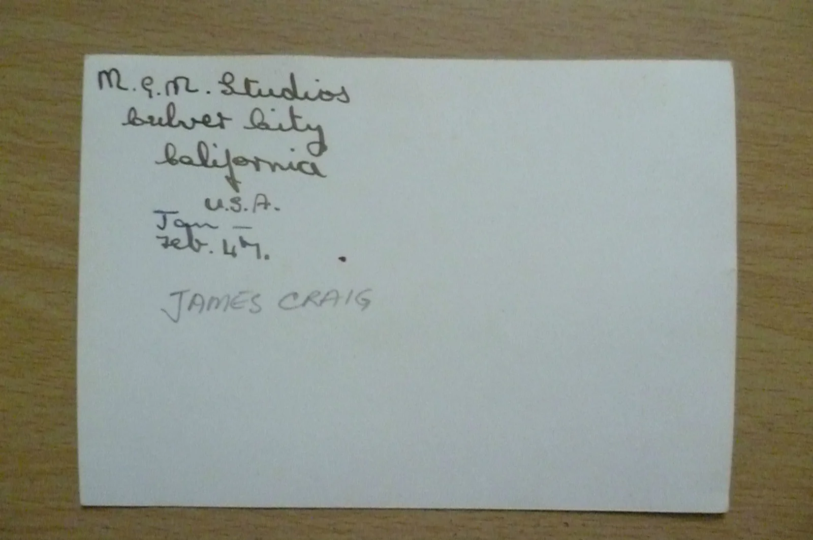 Photograph James Craig with Printed Autographs (Size 12.5x8.8 cm), изображение 2