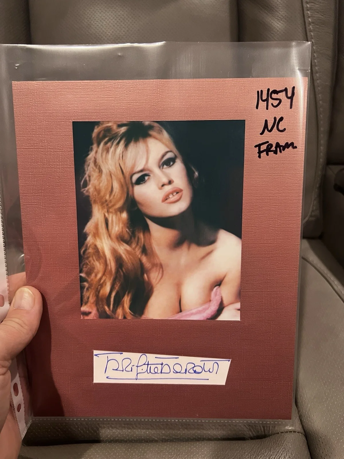 #1453 Brigitte Bardot Signed/Autographed Framable 8x10 Signature Matted Photo, изображение 2