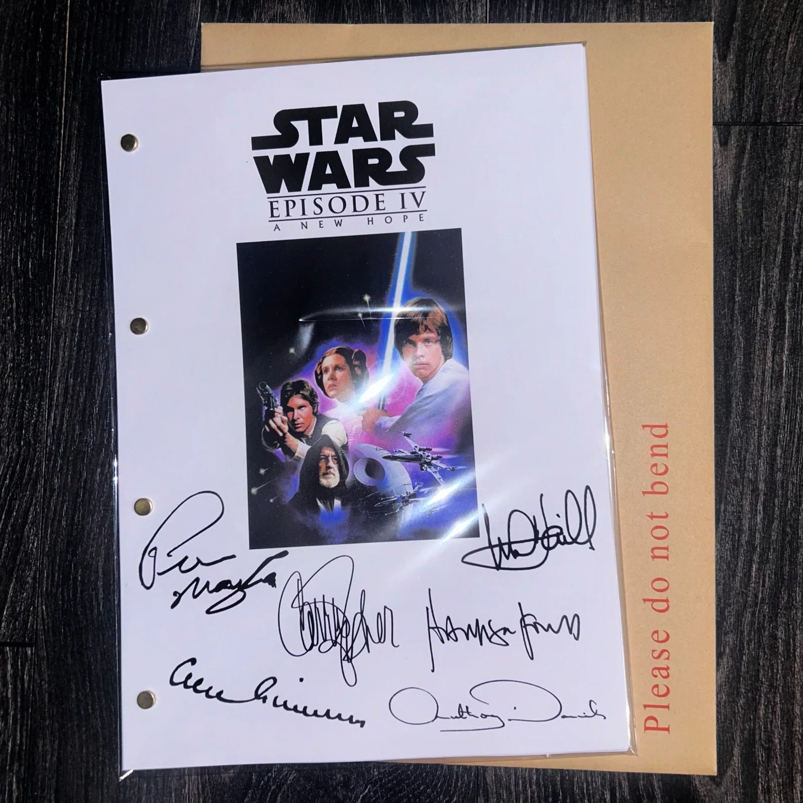 Starwars A New Hope / Transcript / Script / Screenplay / Autographed reprints, изображение 2