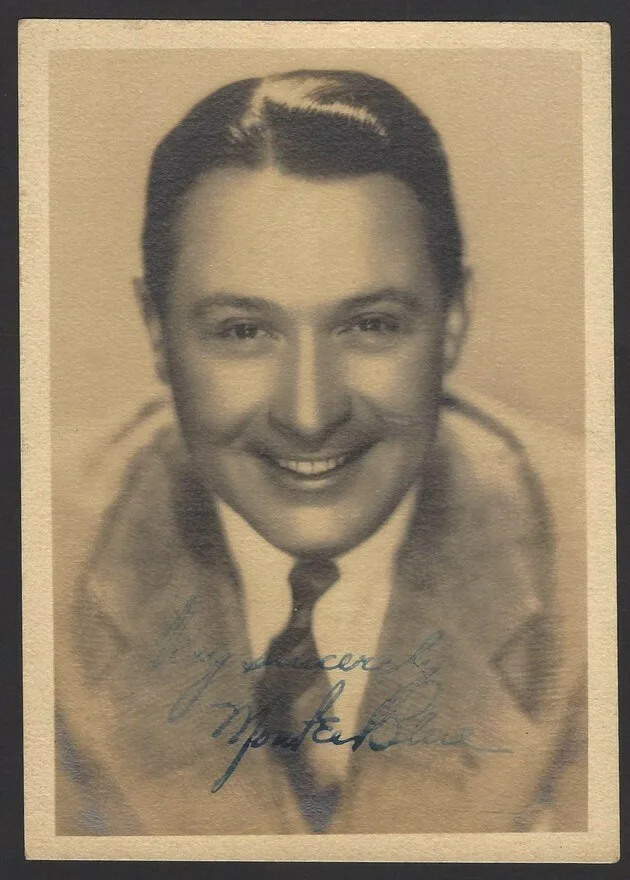 see title — Monty Blue silent movie star hand signed 5x7 photo