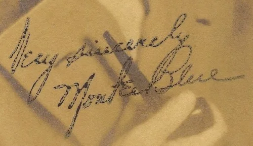 Monte Blue Autograph Signature on 5" x7" photograph, изображение 2