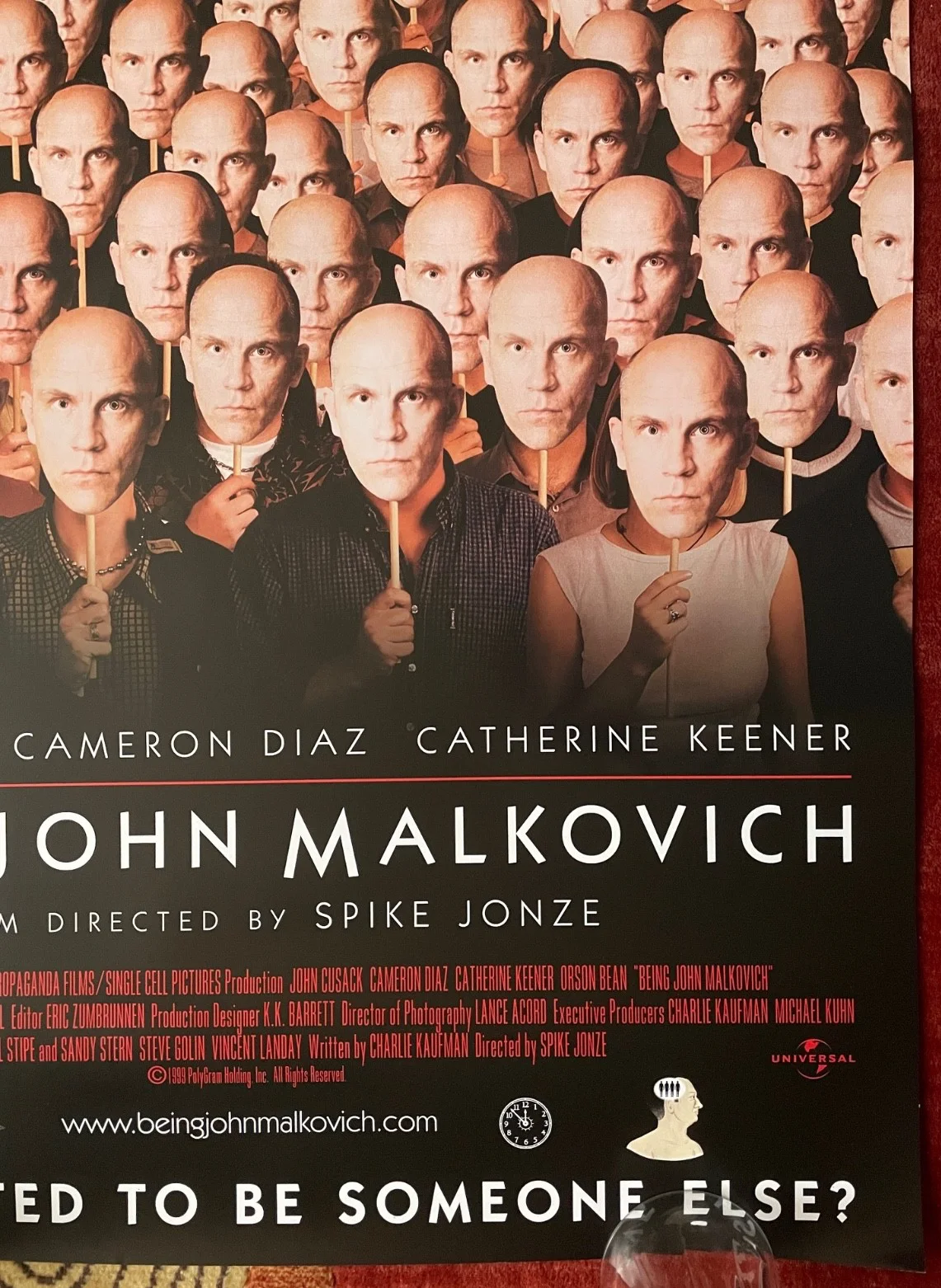 BEING JOHN MALKOVICH (1999) ORIGINAL US ONE SHEET CINEMA POSTER, image 3