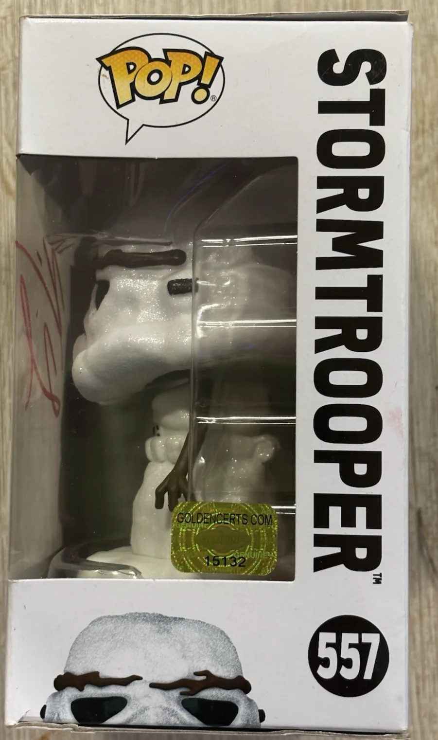Kevin Smith — Kevin Smith Stormtrooper Star Wars Signed Autographed POP Funko Toy 557, изображение 3