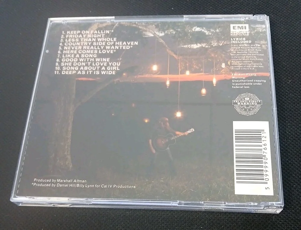 ERIC PASLAY SIGNED CD SELF-TITLED, image 2