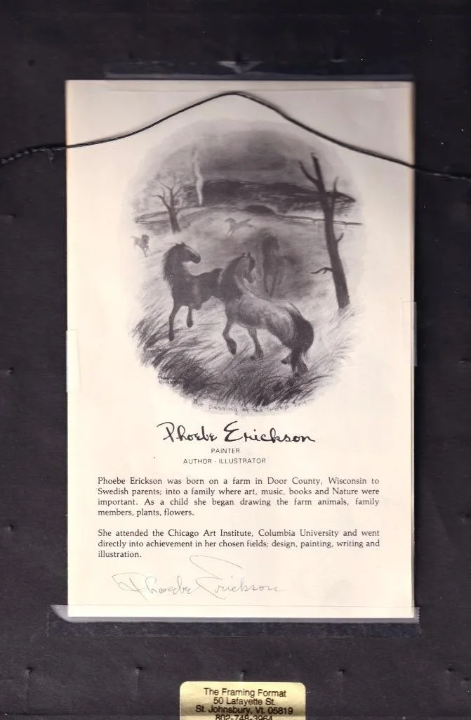 3 AWESOME FRAMED PRINTS BY PHOEBE ERICKSON BY ALL HAND SIGNED GREAT COLLECTABLE, image 4