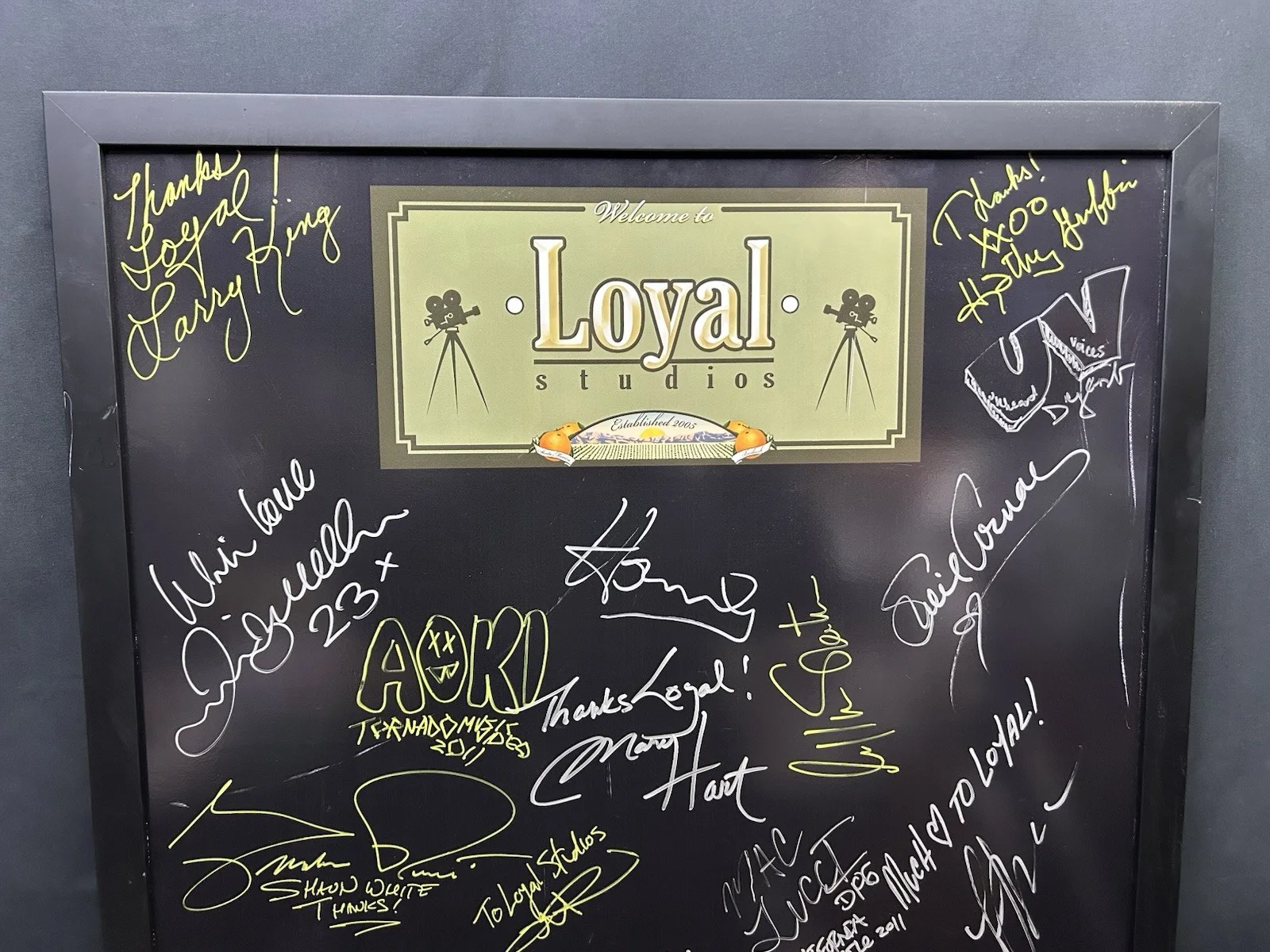 William Shatner David Beckham Mandel Loyal Studios SIGNED AUTOGRAPHED Frame, image 2