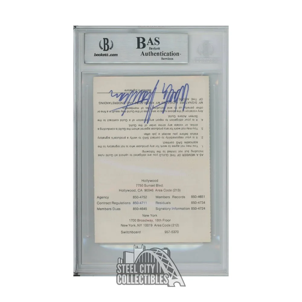 Walter Matthau Autographed Screen Actor Guild Membership Card-BAS (Signed Twice), image 2