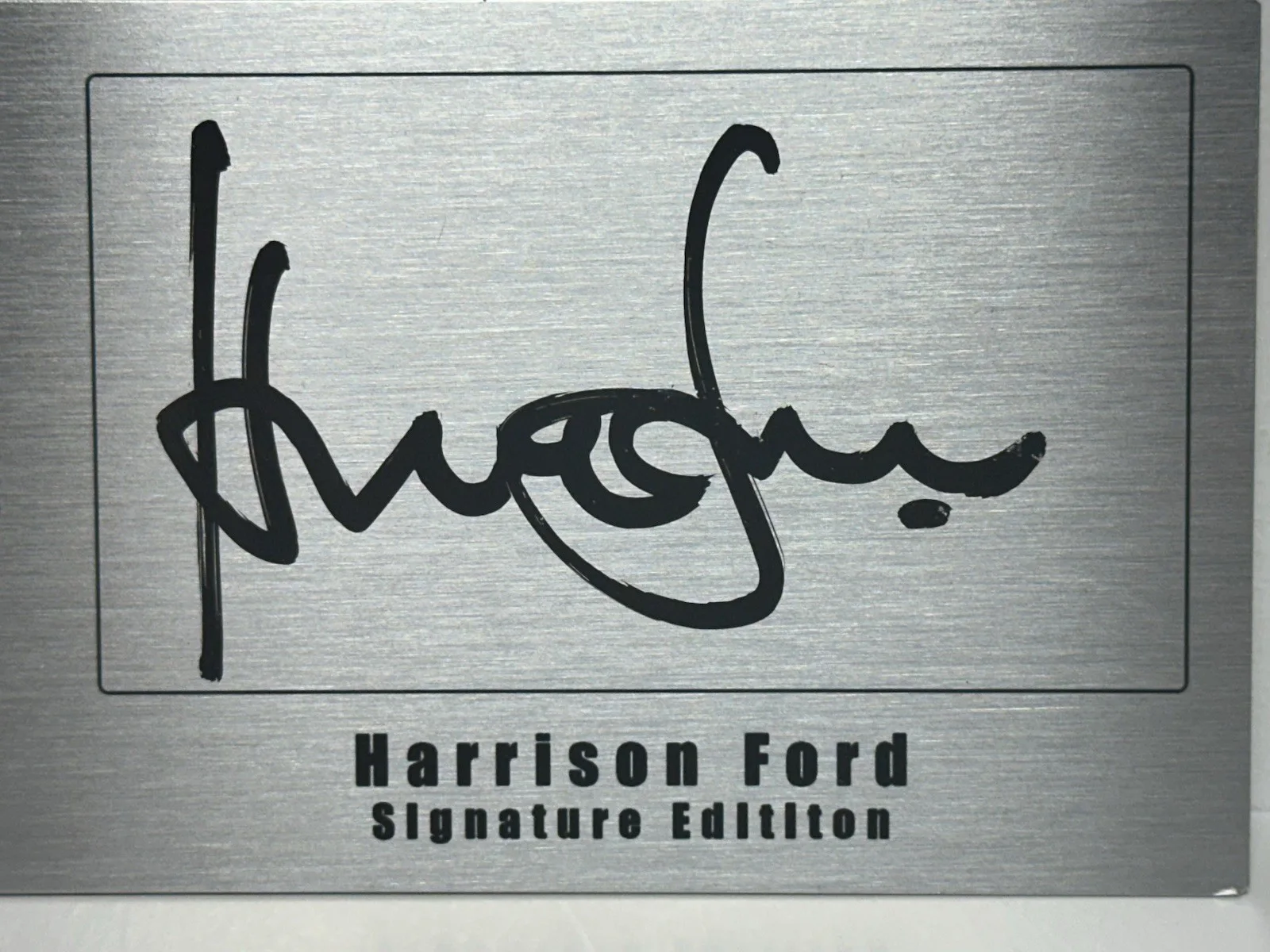 Harrison Ford — Harrison Ford Signed Indiana Jones Raiders Sideshow Figure Plaque Beckett COA, изображение 2