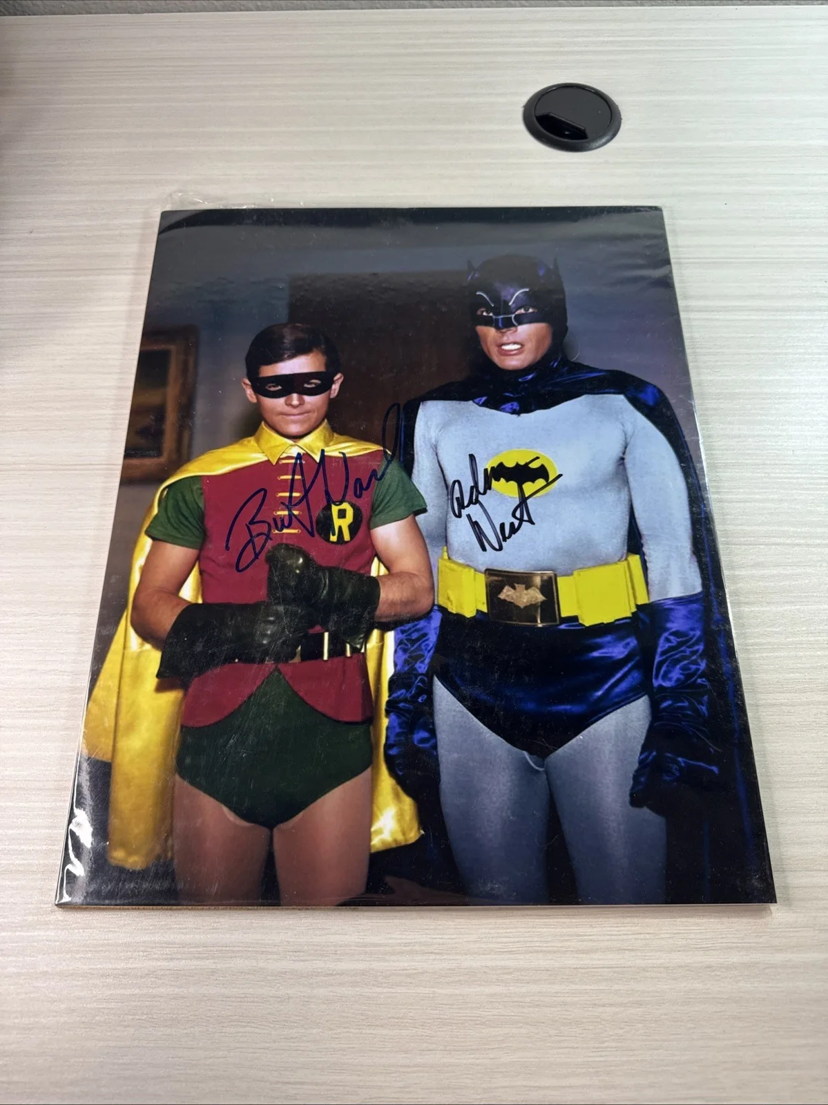 Burt Ward and Adam West — Batman Adam West & Burt Ward Signed Autographed Photo 13x15 With COA