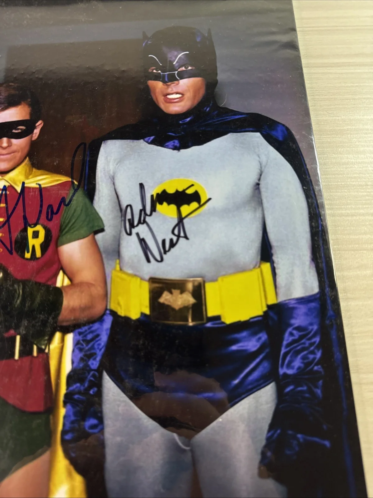 Burt Ward, Adam West — Batman Adam West & Burt Ward Signed Autographed Photo 13x15 With COA, изображение 3