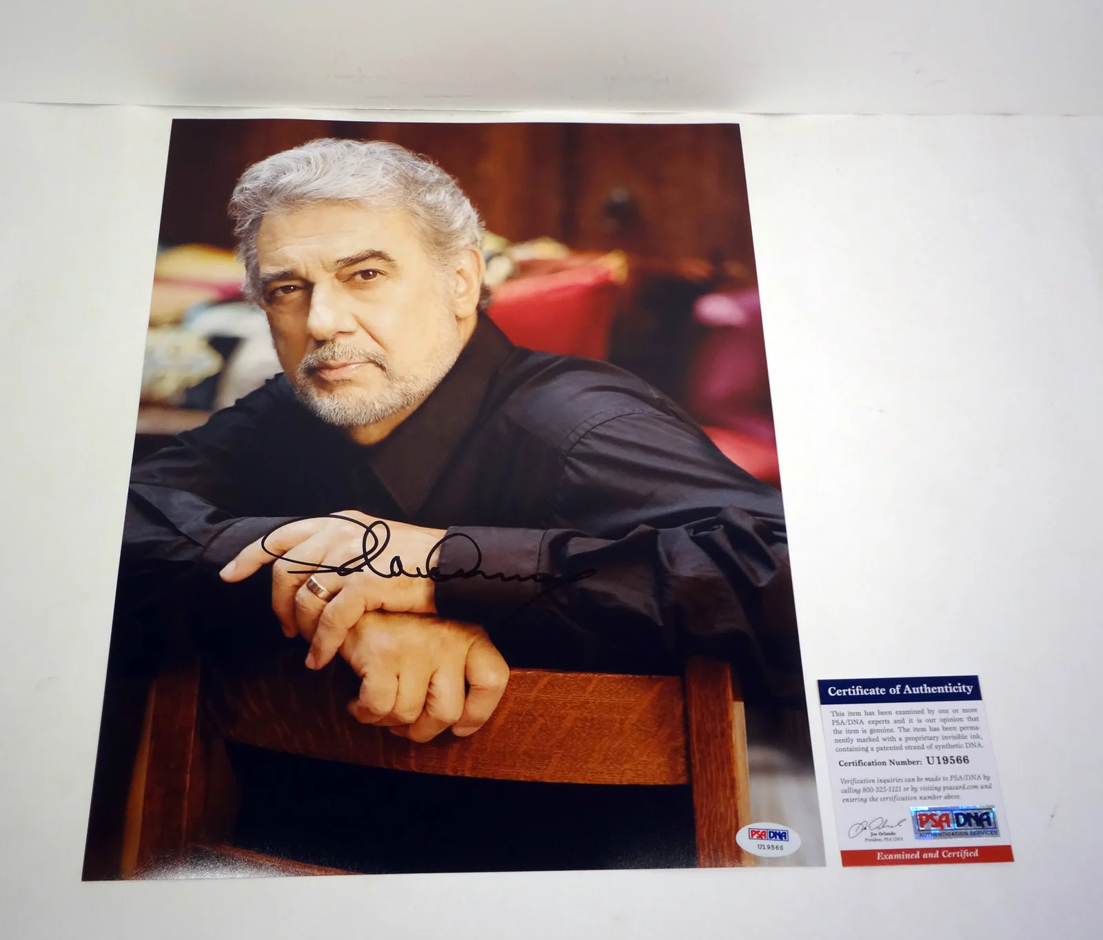 Placido Domingo — Placido Domingo The Three Tenors Signed Autograph 11x14 Photo PSA/DNA COA #3