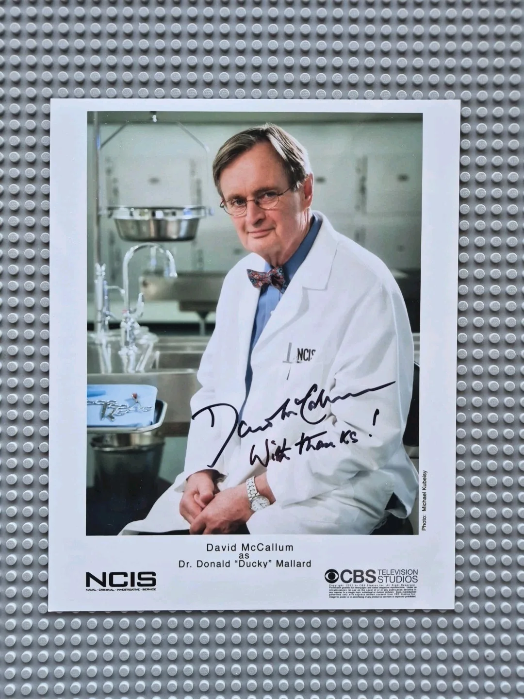 David McCallum — David McCallum Signed, Autographed NCIS Ducky 8X10 photo NO INSCRIPTION, image 2
