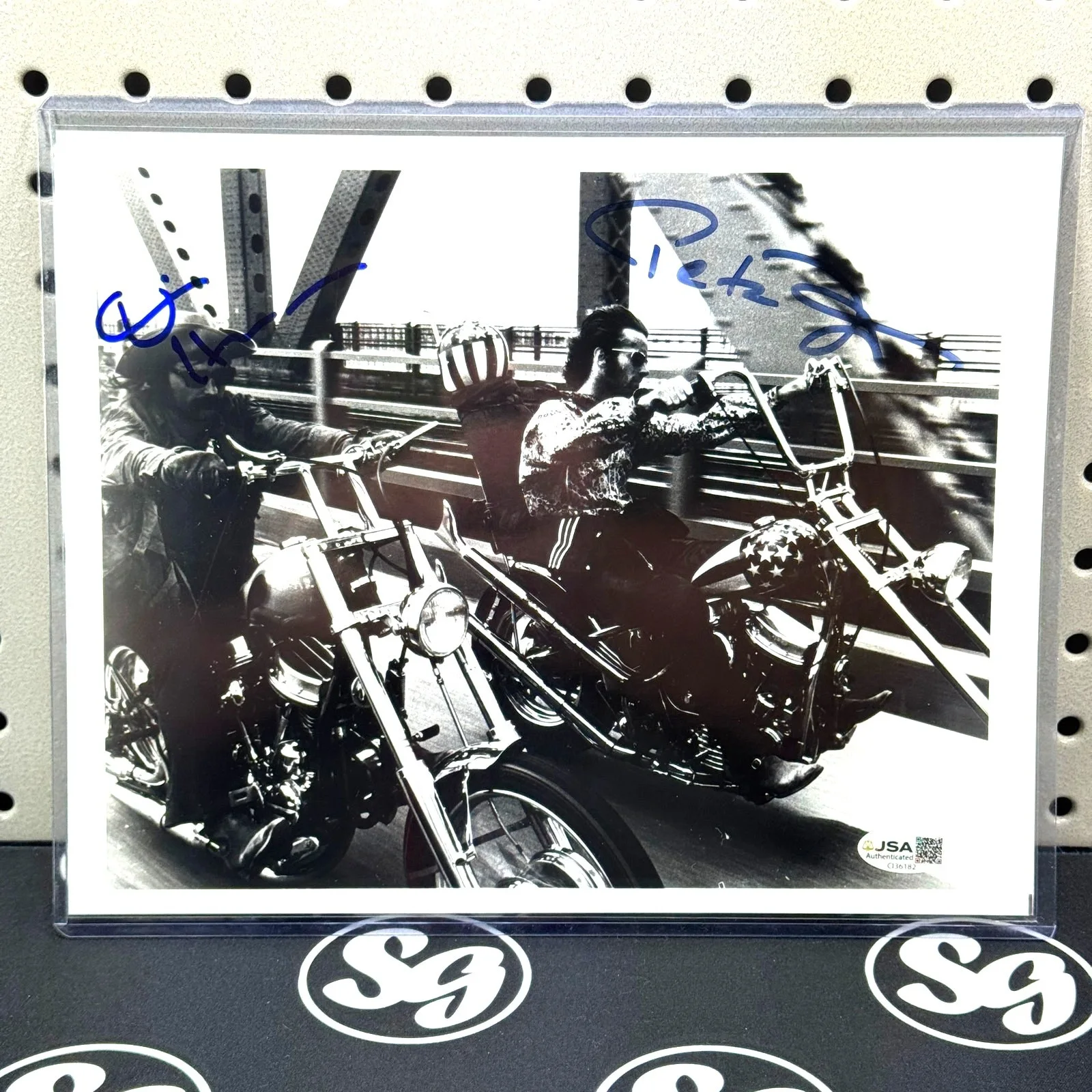 Dennis Hopper & Peter Fonda — PETER FONDA & DENNIS HOPPER Signed 8x10 Photo JSA Certified Rare Auto EASY RIDER